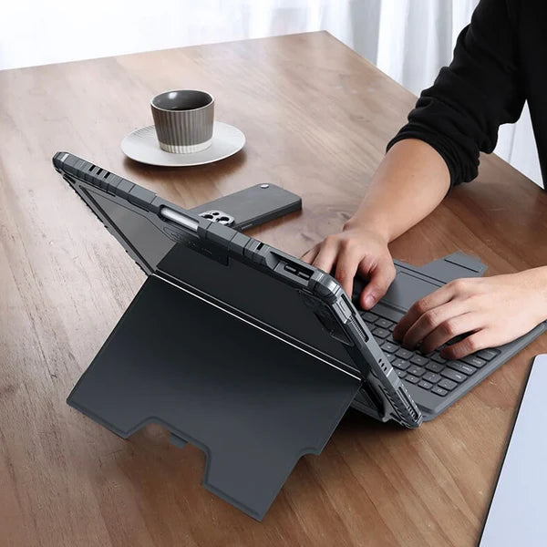 Nillkin Bumper Combo typecase Backlit Keyboard Case Type Case for Apple iPad 10th gen & 11th Gen 11"(A16)(2025) [Magnetic Detachable] Keyboard Protective Case with Multi-Touch Trackpad & Wireless Pencil Holder